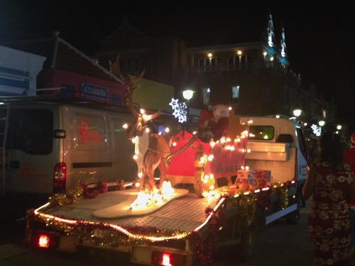 Christmas parade in St. Georges